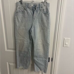 Old Navy Light Blue Slouchy Straight Jeans